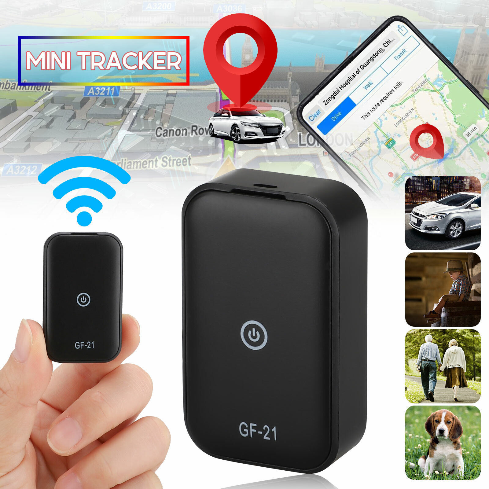 Mini GPS Tracker GF21 GSM